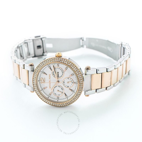 Two tone Michael kors Parker watch - Picture 2 of 7